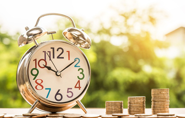 clock and money