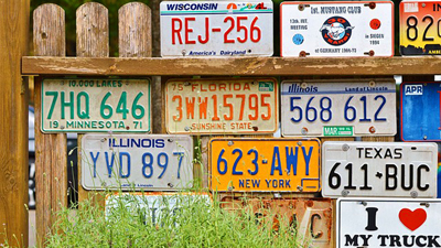 License plate 400x225